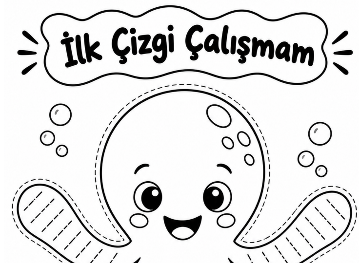 yaşasın 23 nisan siyah beyaz boyama pano